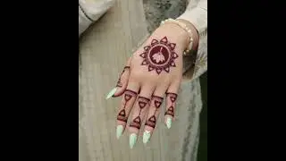 Simple Beautiful Back Hand Mehndi Design #shorts