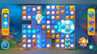 фишдом 2022 # 1685 уровень - прохождение без бустеров # Fishdom,  1685  level - no Boosters.