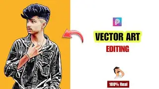 Vector art Portrait Photo Editing Tutorial 2024 | Cartoon art editing in Picsart #editing