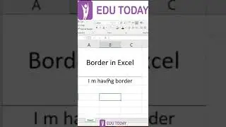 Excel Basic - Border in Excel