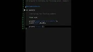 Product of two floating point numbers   C programming 