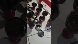 Proses mengisi stempel warna