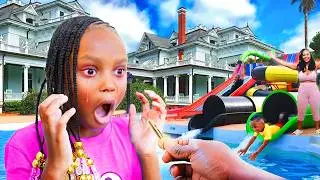 Dad SURPRISES FAMILY WITH NEW MANSION!