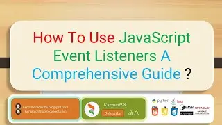 How To Use JavaScript Event Listener ? | Kayyum698 | @kayyum698
