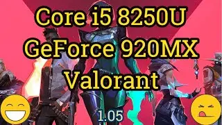 Core i5 8250u + GeForce 920MX = VALORANT
