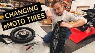 Flat Tire Change on eMoto? Javelin from Spark Cycleworks Tis and Tricks