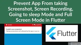 Prevent App From Taking Screenshot and Screen Recording in Flutter | Restrict Screenshot in flutter