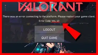 How to FIX Valorant Error Code VAL 43 (2026 METHOD)