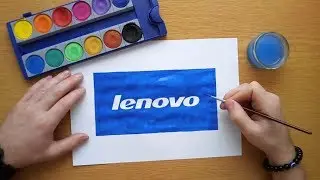 How to draw lenovo logo