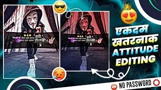 New Trending Boys Attitude Status Video Editing🔥| Instagram Trending Attitude Status Editing | 😈💥