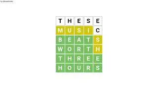 What if Wordle was a music visualizer?