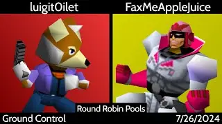 [SSB64] Ground Control (Singles) - luigit0ilet (Fox) vs. FaxMeAppleJuice (Falcon/Yoshi) RR Pools