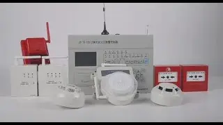 Professional wireless fire alarm system with free PC software for fire linkage program