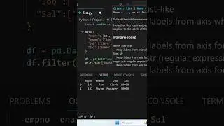 Pytho Intervew question 2024,Pandas Dataframe Filter Column, Python
