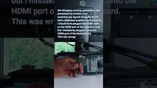 Monitor has no signal 📶😧 Did you plug it wrongly? 