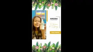 AREEBA SULEMAN USES OUR SKIN AND HAIR CARE PRODUCTS