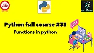 Python full course#33|Functions in python|#programming  #python #data #ai #code #onlineclasses #data
