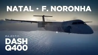 Prepar3D - Dash-8 Q400 / Natal → Fernando de Noronha online pela Ivao