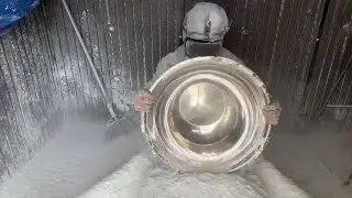 ASMR Dusty Bowl, Floor Powder Play And Dusting Off.  #ASMR #powderplay