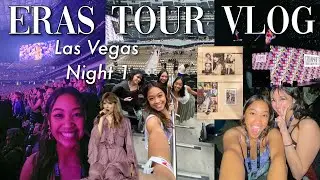 Taylor Swift Eras Tour Vlog! Las Vegas Night 1 + VIP Package Unboxing