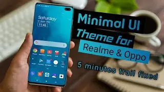 Minimal UI theme for Realme and Oppo device.