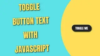 Introduction to JavaScript  Toggle Class  button  JavaScript Tutorial