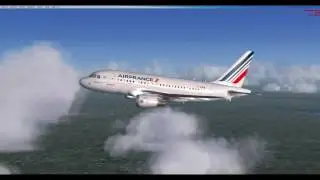 FSX Airbus a318, Paris to Brussels
