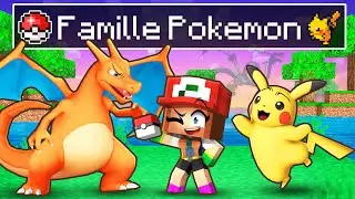 Adopté par une famille de Pokémon sur Minecraft !