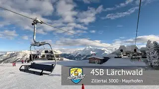 4er Lärchwald (Winter) Full Ride - Mayrhofen | Built by Doppelmayr in 1991