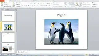 how to powerpoint slide numbering normal method and showing as #