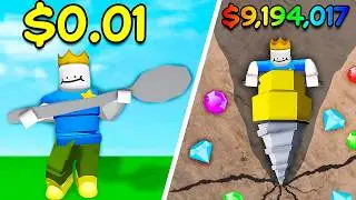 going from NOOB to PRO in Roblox drill digging simulator...