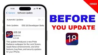 iOS 18 Developer Beta 1 - Watch This Before You Updating! (Hindi)