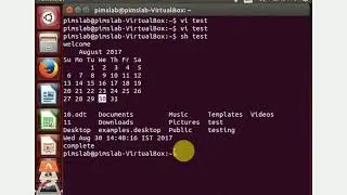 LINUX SCRIPTING IN VI EDITOR AND HOW TO RUN IT