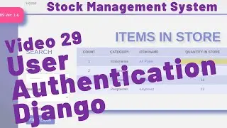 29 HOW TO ADD AUTHENTICATION IN DJANGO WITH DJANGO REGISTRATION REDUX - STOCK MANAGEMENT SYSTEM
