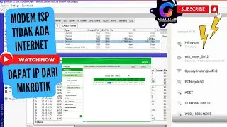 Modem ISP Tidak ada Akses Internet , Tetapi dapat IP dari Mikrotik