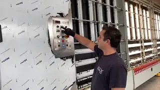 ADL INOX GAS WITH SEALING ROBOT - Washing machine+panel press with gas connected to a sealing robot