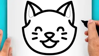 DISEGNI FACILI! COME DISEGNARE UN GATTO KAWAII (VIDEO DI DISEGNI)