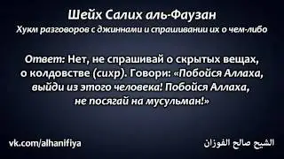 Шейх Фаузан: Хукм разговоров с джиннами.