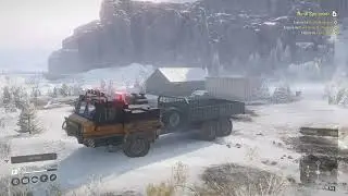 Snowrunner. new map news (Imandra). Task supplies delivery on lake kovd.