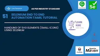 51. Handling of SVG elements (Small Icon) in Selenium (Tamil)