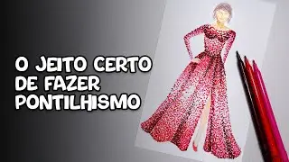 PONTILHISMO | Como fazer pontilhismo com canetinha