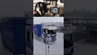 Scania V8 Realistic Driving #scania #truck #v8 #ets2 #realistic #driving #shorts