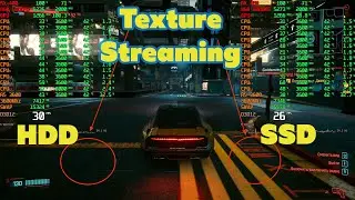 Cyberpunk 2077 HDD vs SSD | Test Texture Streaming | Подгрузка текстур тест хдд против ссд
