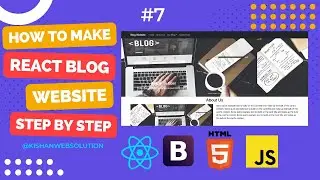React Blog Website Design Tutorial With Code in Hindi  Part -7 | MERN Stack Project | #reactjs