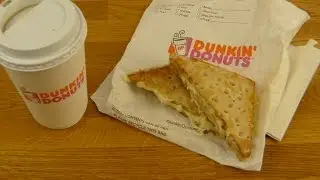 Dunkin' Donuts - Double Cheese Flat & Coffee