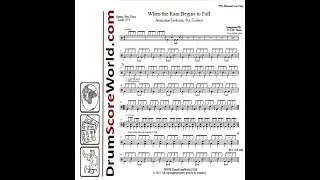 Drum Score - Jermaine Jackson & Pia Zadora - When the Rain Begins to Fall (Preview)