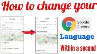 How to change Google chrome language in mobile | How to change chrome language | Google chrome