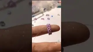 Туториал на простое и милое колечко из бисера💗💍