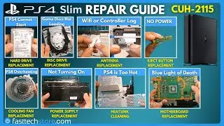 PS4 Slim CUH-2115 Disassembly and Repair Guide