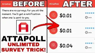 How To Get Unlimited Survey in Attapoll | Attapoll Unlimited Trick | Attapoll Money Earning